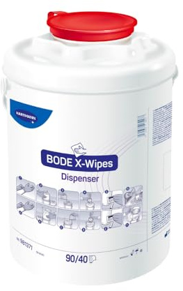 BODE X-Wipes Spender Tuchspender in rot für Desinfektionstücher 1St