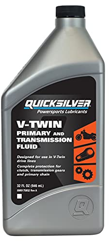 Quicksilver 8M0175742 V-Twin Primary Chaincase and Transmission Fluid, 1 Quart