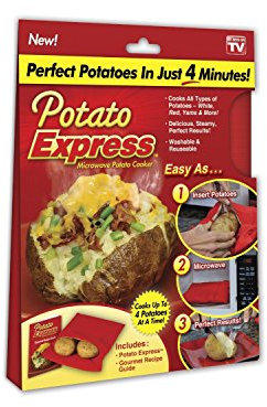 POTATO EXPRESS - Micro-onde Express Pommes de Terre Cuisinière, Idéal pour Pommes de Terre en 4 Minutes