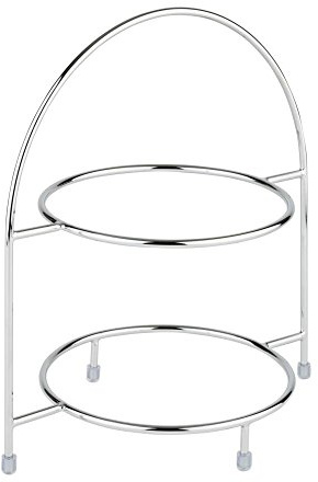 APS 33219 Serviergestell, für 2 Teller max. Ø 27 cm, innerer Ring Ø 18 cm, Metall hartverchromt