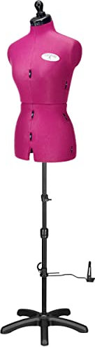 DEUBL SCHNEIDERPUPPEN Damen verstellbar CELINE MULTI (Gr.M/42-50) 8-teilig komplett einstellbar, 5-Bein Fuß, Schneiderbüste mit 12 Verstellrädchen, Rockabrunder, Rückenlängenverstellung