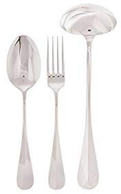 Sambonet 52586-80 Packung 3 Stück zum Servieren, Kollektion Baguette, Edelstahl