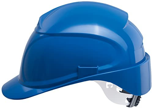 Uvex Pheos B-WR Schutzhelm - Belüfteter Arbeitshelm für die Baustelle - Blau Blau