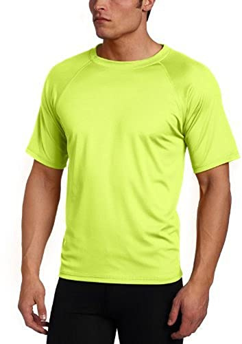 Kanu Surf Men’s Swim Shirt with Short Sleeves – UPF 50+ Rash Guard for Men with Quick-Dry Fabric (Medium)
