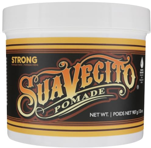 Suavecito Firme Strong Hold Pomade Maximum Hold High Shine 908g | Maximum Hold High Shine Non Flaking Formula. Easy to Apply and Wash Out. Ideal for All Day Control and Professional Use.