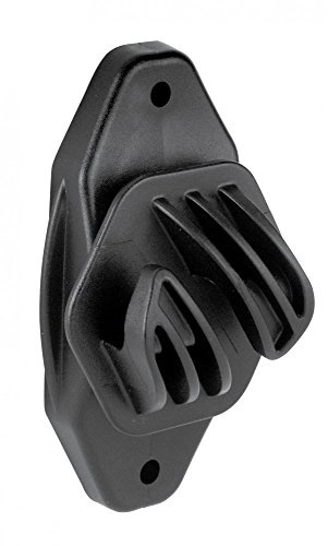 Kerbl 100 Stück Euro Cord Seilisolator schwarz aus bruchsicherem Kunststoff Weidezaun