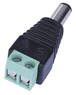 pzsmocn DC 2.1 Barrel Jack Adapter - Male for Arduino Power Plug. It Can be Easily Connected to a 9V or 6 AA Batteries Box. You Can Also Connect The Supply or Any Other Type of Battery.