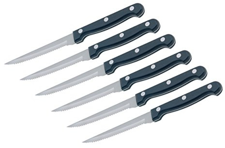 KitchenCraft Steak Knives, in Gift Box, Stainless Steel, 22 cm, Set of 6