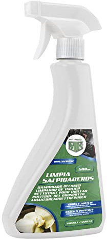 Motorkit, Limpia Salpicaderos en Spray Aroma Vainilla MTK 500 ml. Limpieza y Protección Duradera