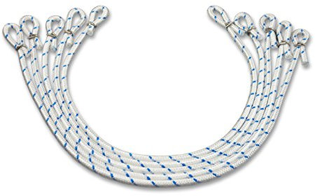 FBS Fahnenschlingen 5 Stück Fahnenführungsringe für Fahnen I Fahnenmasten bis 100 mm Durchmesser I zur Fahnenbefestigung von Flaggen am Fahnenmast