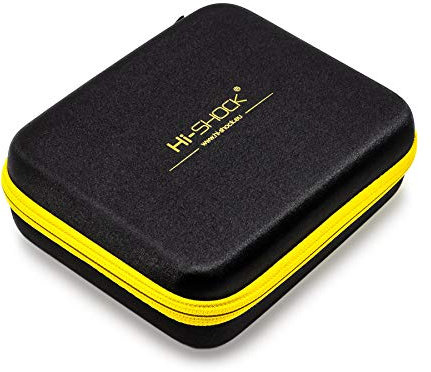 Hi-SHOCK 3D Brillen Box Dual Case | Stoßabsorbierendes Hartschalen Brillenetui mit Reißverschluss & Zubehörfach für 2x Brillen