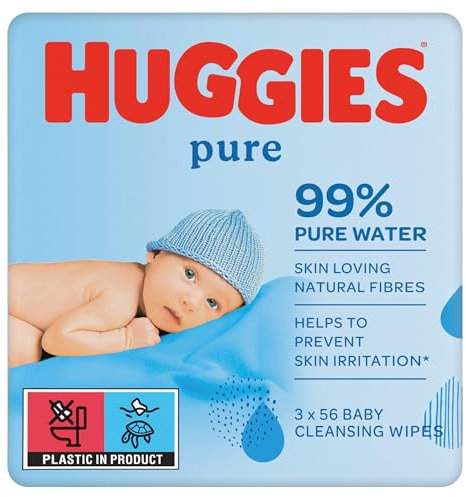 Huggies Pure Wipes Triple Pack, 192 Wipes
