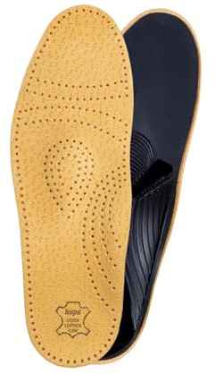 Kaps Plantillas Ortopédicas de Cuero con Soporte para El Arco para Pies Planos y Fascitis Plantar, Hombres Y Mujeres, Relax, Tamaños (38 EUR)