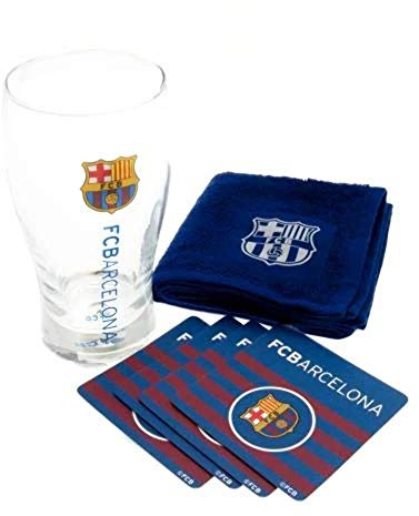 Barcelona FC Football Club Mini Bar Set Official Football Merchandise