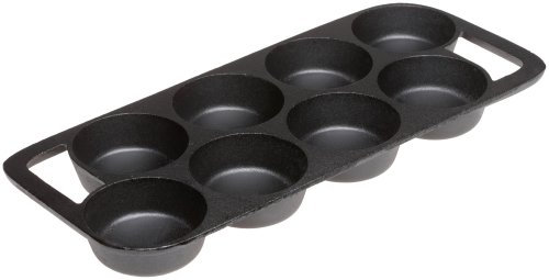 Old Mountain Pre Seasoned 10143 8 Impression Biscuit Pan, 40cm x 16.5cm