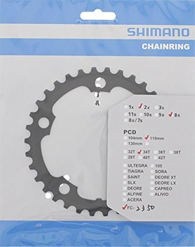 SHIMANO FC 2350 34T Chainring Black 2015 - Black, 34T