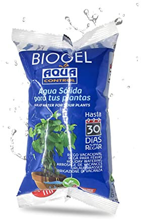 Aqua Control Biogel, Acqua Solida per Le tue Piante, Ideale per l'Irrigazione Durante Le Vacanze, Fino a 30 Giorni Senza Irrigazione, 400 ml