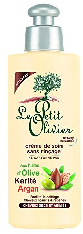LE PETIT OLIVIER Creme de soin cheveux secs - Huile d'olive. beurre de Karité et argan - 226 g - 150 ml