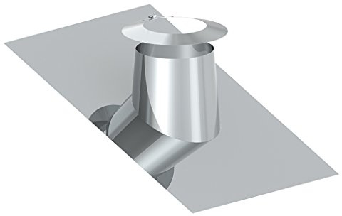 Ø 150 mm Schornstein - Dachdurchführung 16° - 25° mit Bleirand inkl. Wetterkragen