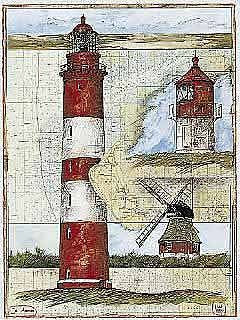 kunst für alle Kunstdruck/Poster: Ole West Ja Amrum - hochwertiger Druck, Bild, Kunstposter, 50x70 cm