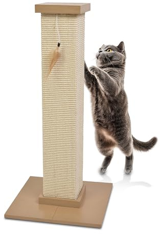 CA&T Ultimate Cat Scratching Post | Durable Scratching Surface, Helps Protect Furniture, Stable Base, Encourages Natural Scratching, Suitable for Indoor Cats