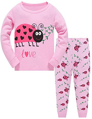 TEDD Girls Christmas Pyjamas Set Toddler Clothes Sleepwear Animal Printed Nightwear Winter Long Sleeve Pjs 2 Piece Outfit Xmas Gift for Kids