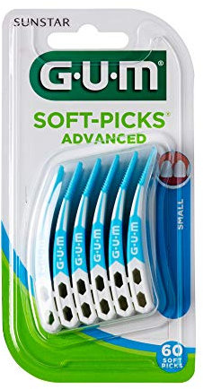 GUM 649 SOFTPICKS Advanced Small, 60 Stück, schwarz, Standard