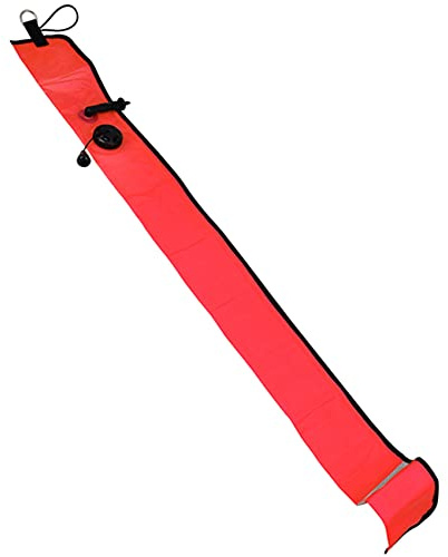 Skyverty 1M Scuba Tauchen Aufblasbare Signal Marker Boje Sichtbarkeit Float Signal Tube Wurst, Rot
