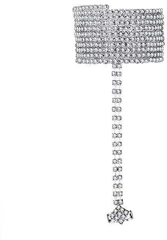 JewelryWe Tennis Armband Damen Tennisarmband: Elegant Zirkonia Edelstahl Armkette Verstellbare Kettenarmband Freundschaftsarmband Geschenk für Frau Mädchen