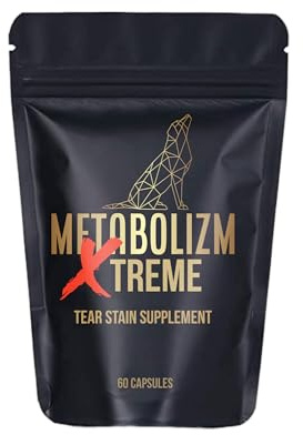 Metabolizm Xtreme Tear Stain Remover for Dogs – 60 Vegetarian Capsules | Reduces Tear Stains & Eye Watering | Promotes Bright Clear Eyes and a Healthy Shiny Coat
