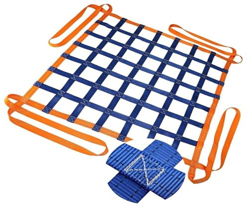 Hangendes Hebenetz - Flaches Nylonnetz, Anhängernetz, Schutznetz Garten, Cargonetz Heavy Duty, für Treppenhebungsnetz, Frachtnetz, Anpassbar, Last 0,3-3,5 Tonnen ( Size : 4 X 4M/Mesh 20cm/Load 3.5t )