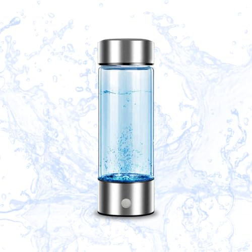 Generador de botella de agua de hidrógeno con filtro, ionizador recargable portátil y reutilizable para regalos de agua de hidrógeno limpios y saludables para él y ella, máquina de agua de hidrógeno