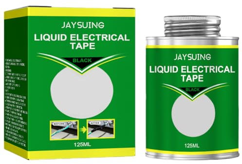 JUCHRZEY 125 ml flüssiges Isolierband, hochtemperaturbeständiger Elektrokabelkleber, Isolierband, Reparaturgummi, elektrischer Draht, Kabelmantel, Dichtungen, schützt elektrische Verbindunge