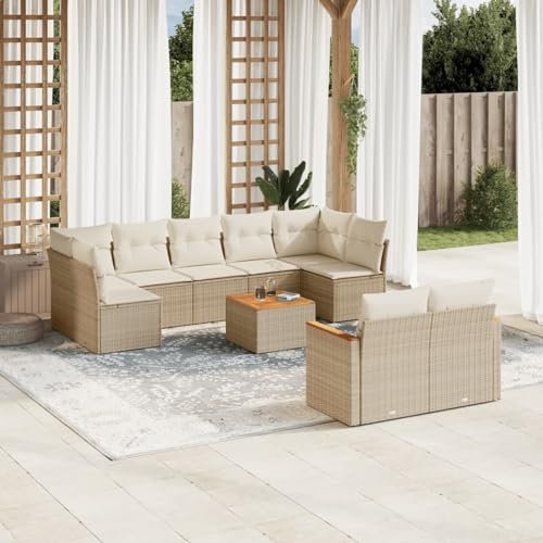 Festnight Loungemöbel Set mit Stauraum Gartenlounge XXL Groß Garten Lounge Rattan Sofa Outdoor Polyrattan Gartensofa Terrasse Terrassenmöbel Gartenmöbel Ecklounge Couch Sitzgarnitur