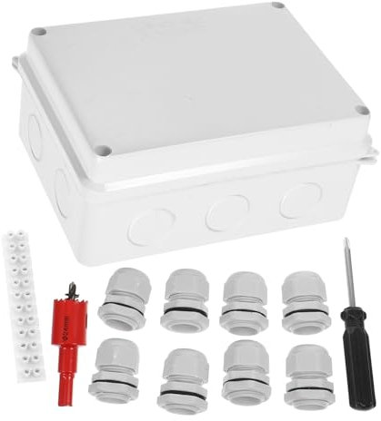 JECOMPRIS Anschlussdose Kabelanschlussdose Elektrokasten Außenbereich Elektrogehäuse Anschlusskasten Verdrahtungszubehör Inneninstallation Montagehilfe