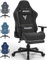 Racingreat Gaming Chair with Footrest, 3D Armrests,Headrest and Lumbar Support, Height Adjustable with 360°-Swivel Seat for Home&Office (Black)