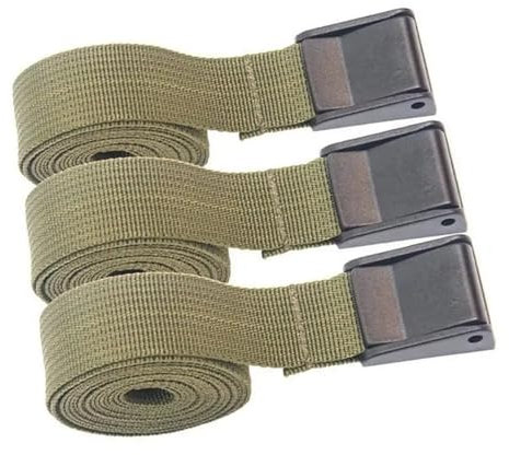 EDEDE Spanngurt, Zurrgurte 3 Stück grüne Druckschnallengurte Spanngurte Ladungsgurte Campinggurte Taschenbefestigungsgurte Befestigungsgurte für Transport(100xx2.5cm)