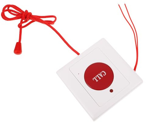 SEWOART Pulsante Di Emergenza Sos a Parete Corda Per Anziani e Pazienti, Attivazione Rapida Senza Cablaggi, Dispositivo Di Chiamata Di Aiuto Per Casa e Ospedale