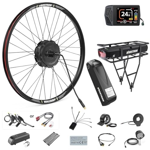 Varstrom Kit Conversion A Bicicleta Electrica 48V 500W/750W | Motor Cubo Trasero para Cassette único | Universal Frenos Disco/V-Brake | Incluye batería y Display | Ruedas 20 26 27.5 28 29 700C