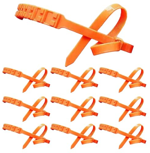 Snow Chains for SUV 10 Pieces Non-Slip Snow Tire Zip Ties