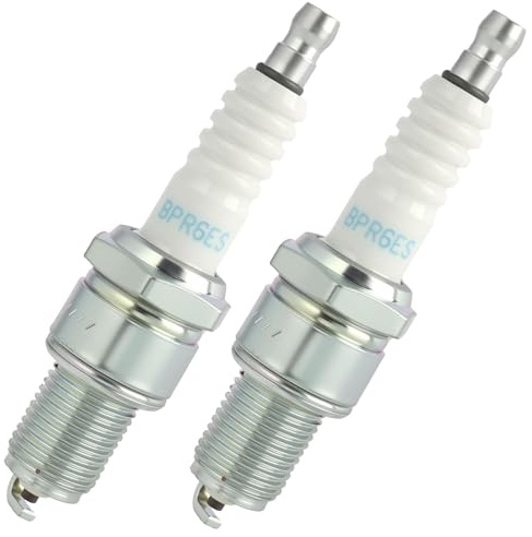 2 PCS BPR6ES 7822 Zündkerzen, Zündkerzen für Roller, Mopeds und Motorräder mit Entstörung für Optimierte Motorleistung und Effiziente Zündung