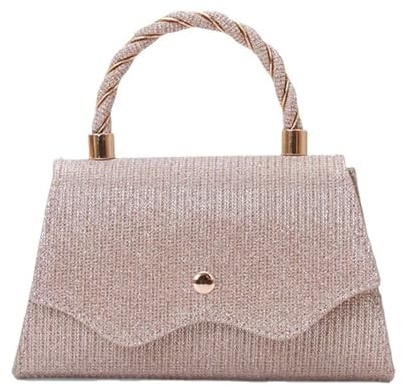 WEOKDFHA kvällsväska elegant clutch för kvinnor, perfekt för bröllop, brudtärnor och middagsbjudningar för kvinnor, champagne, Einheitsgröße