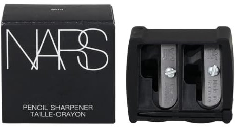 NARS Doppelklinge Entfernbare Späne Adapterreiniger Bleistiftspitzer Schwarz Metall Handbuch Bleistiftspitzer