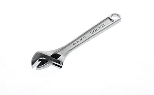 GEDORE Einmaulschlüssel verstellbar, Spannweite 36 mm (1.7/16 Zoll), Einstellskala, schwedisch, verchromt, 60 CP 12