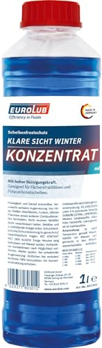 EUROLUB Scheibenfrostschutz KLARE SICHT Winter Konzentrat, 1 Liter