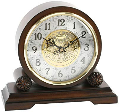 Traditional Walnut Chiming Westminster Mantel Clock
