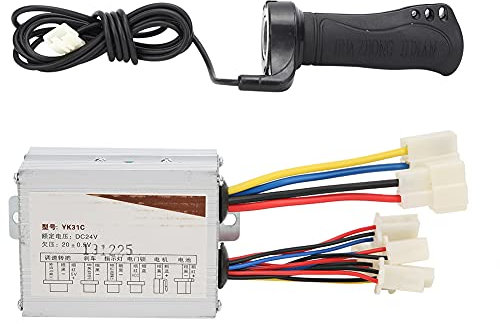 chengong ●Geschenk für Weihnachten YK-31C Bürsten-E-Bike-Controller Hochzuverlässiger Daumengasgriff, professionelles 24-V-Montage-E-Bike für elektrisches Fahrradzubehör