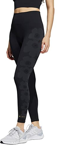 adidas Marimekko Aeroknit 7/8 Damenstrumpfhose, Schwarz, S