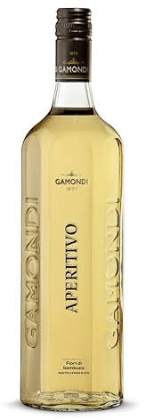 Gamondi - Elderflower Liqueur - 1 L | Premium Quality from Italy | Since 1890 | Perfect for a Hugo or as a Spritz | Elderflower | Aperitivo Fiori di Sambuco - 21%