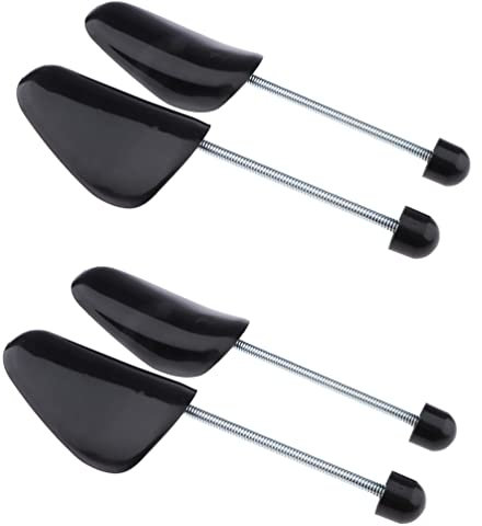 ericotry 2 paia di tendiscarpe neri regolabili in plastica tendiscarpe supporto per mantenere la forma delle scarpe (taglia uomo)